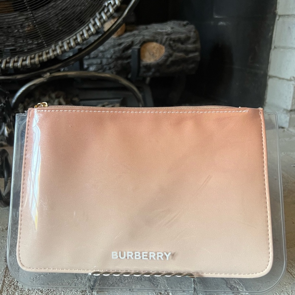 Burberry Ombré Pouch Cosmetic Bag Travel Case Clutch